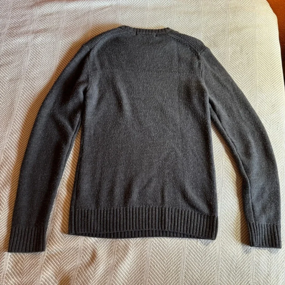 Icebreaker Waypoint Crewe‎ Merino Wool Sweater Mens Small Charcoal Gray